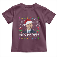 Funny Obama Ugly Xmas Toddler T Shirt Funny Santa Xmas Light - Wonder Print Shop