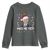 Funny Obama Ugly Xmas Youth Sweatshirt Funny Santa Xmas Light - Wonder Print Shop