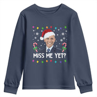 Funny Obama Ugly Xmas Youth Sweatshirt Funny Santa Xmas Light - Wonder Print Shop