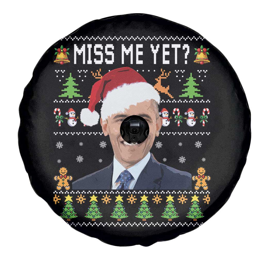 Funny Obama Ugly Xmas Spare Tire Cover Miss Me Yet Pajamas Ugly - Wonder Print Shop