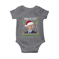 Funny Obama Ugly Xmas Baby Onesie Miss Me Yet Pajamas Ugly - Wonder Print Shop