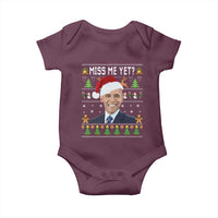 Funny Obama Ugly Xmas Baby Onesie Miss Me Yet Pajamas Ugly - Wonder Print Shop