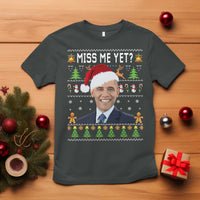 Funny Obama Ugly Xmas T Shirt Miss Me Yet Pajamas Ugly - Wonder Print Shop