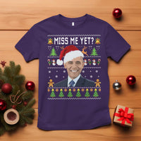 Funny Obama Ugly Xmas T Shirt Miss Me Yet Pajamas Ugly - Wonder Print Shop