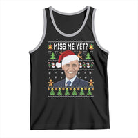Funny Obama Ugly Xmas Tank Top Miss Me Yet Pajamas Ugly - Wonder Print Shop
