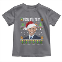 Funny Obama Ugly Xmas Toddler T Shirt Miss Me Yet Pajamas Ugly - Wonder Print Shop