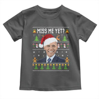 Funny Obama Ugly Xmas Toddler T Shirt Miss Me Yet Pajamas Ugly - Wonder Print Shop