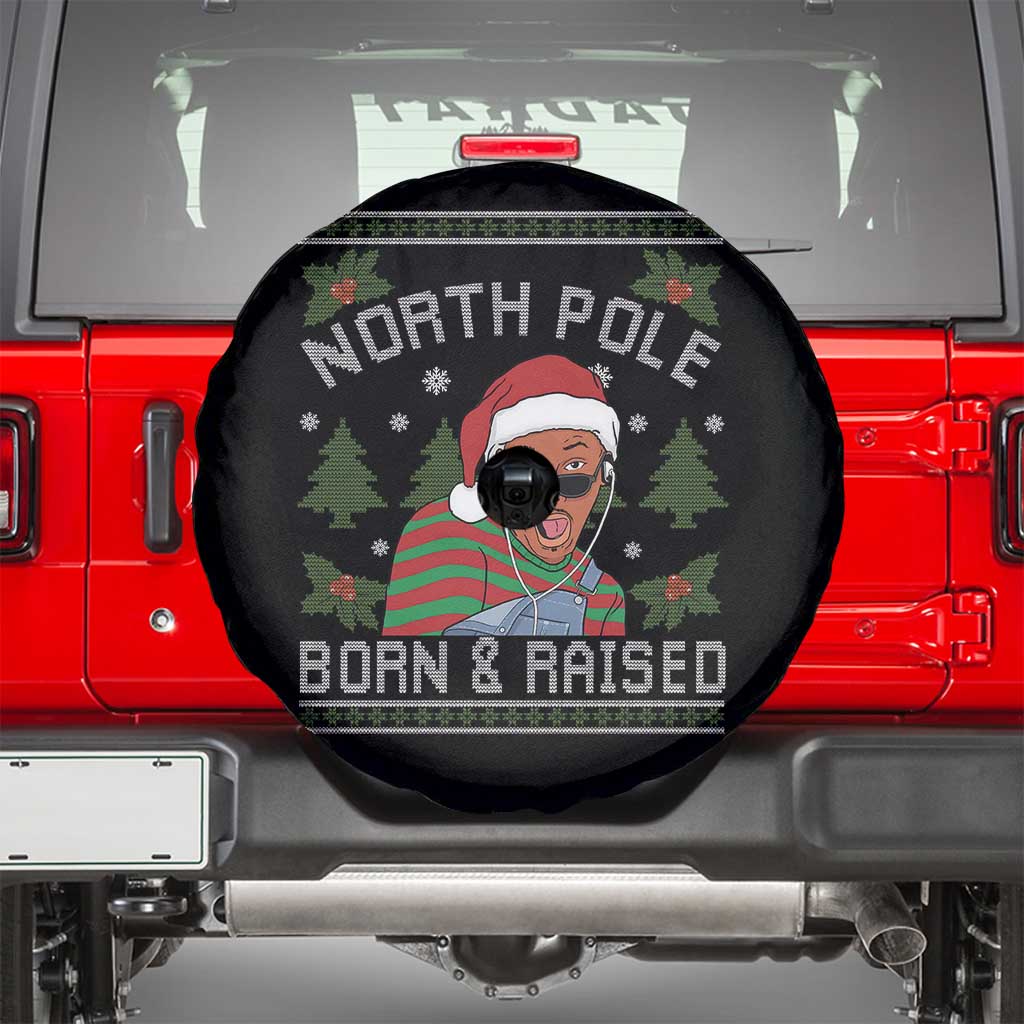 Funny Ugly Christmas Spare Tire Cover Fresh North Pole Born Raised Prince - Wonder Print Shop