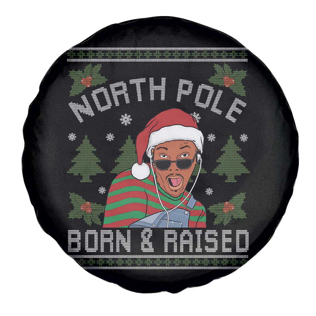 Funny Ugly Christmas Spare Tire Cover Fresh North Pole Born Raised Prince - Wonder Print Shop