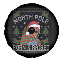 Funny Ugly Christmas Spare Tire Cover Fresh North Pole Born Raised Prince - Wonder Print Shop