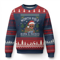 Funny Ugly Xmas Ugly Christmas Sweater Fresh North Pole Born Raised Prince - Wonder Print Shop