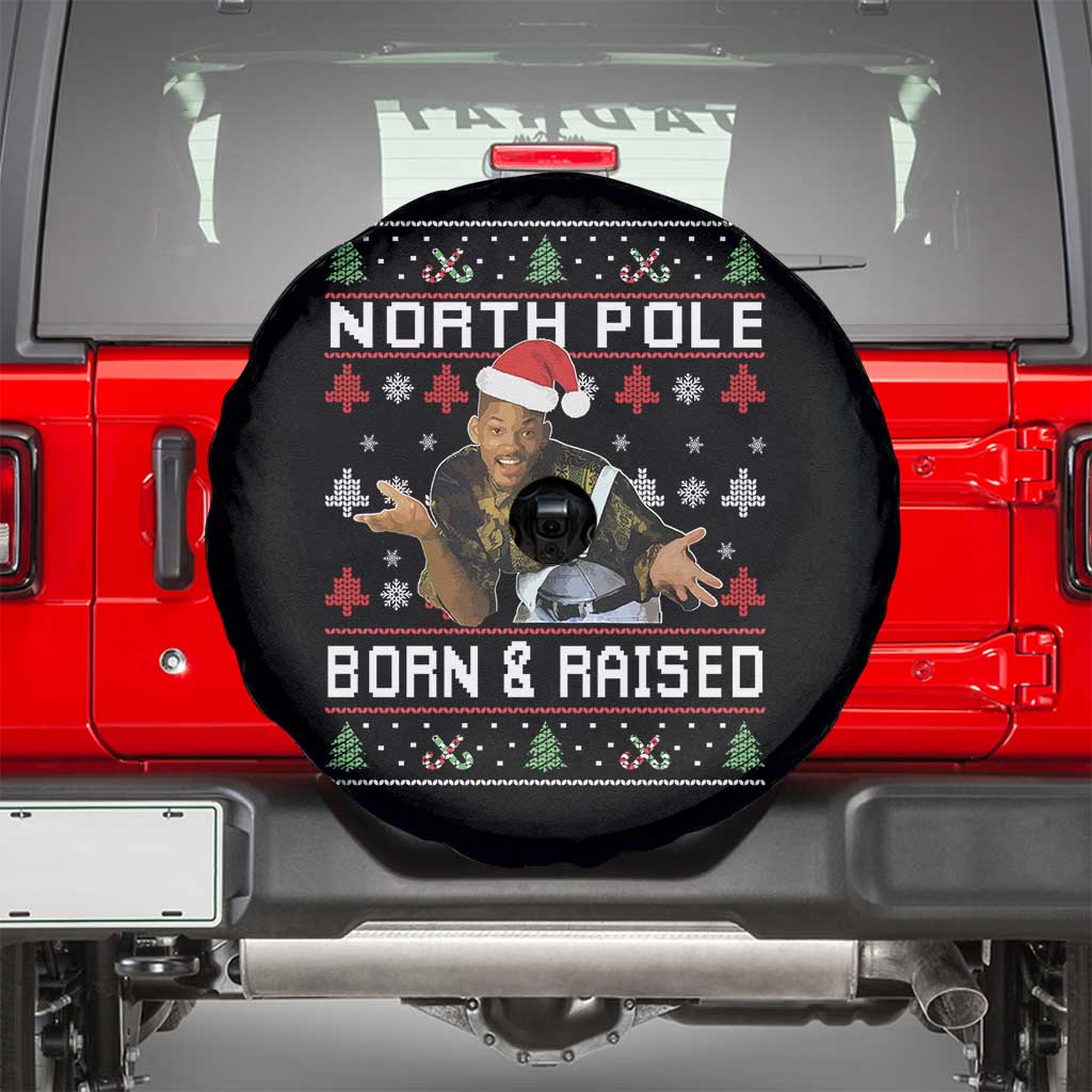 Funny Ugly Christmas Spare Tire Cover Fresh North Pole Born and Raised Prince - Wonder Print Shop