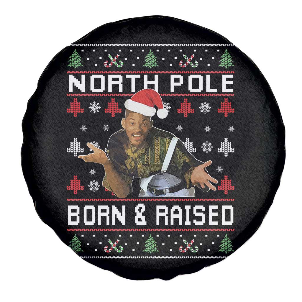 Funny Ugly Christmas Spare Tire Cover Fresh North Pole Born and Raised Prince - Wonder Print Shop