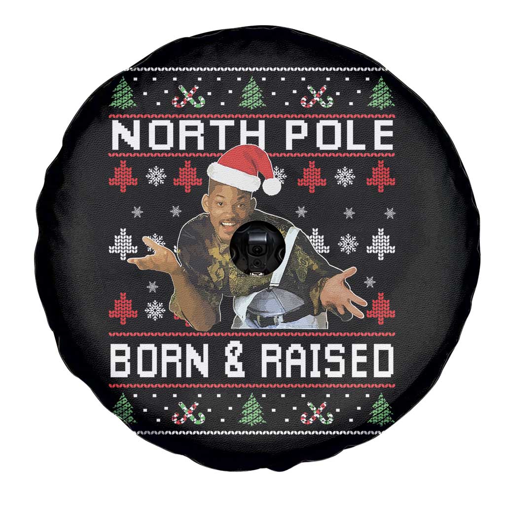 Funny Ugly Christmas Spare Tire Cover Fresh North Pole Born and Raised Prince - Wonder Print Shop