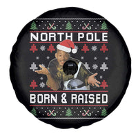 Funny Ugly Christmas Spare Tire Cover Fresh North Pole Born and Raised Prince - Wonder Print Shop