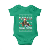 Funny Ugly Christmas Baby Onesie Fresh North Pole Born and Raised Prince - Wonder Print Shop