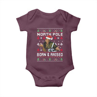 Funny Ugly Christmas Baby Onesie Fresh North Pole Born and Raised Prince - Wonder Print Shop