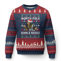 Funny Ugly Xmas Ugly Christmas Sweater Fresh North Pole Born and Raised Prince - Wonder Print Shop