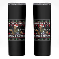 Funny Ugly Christmas Skinny Tumbler Fresh North Pole Born and Raised Prince - Wonder Print Shop