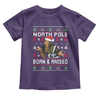 Funny Ugly Christmas Toddler T Shirt Fresh North Pole Born and Raised Prince - Wonder Print Shop