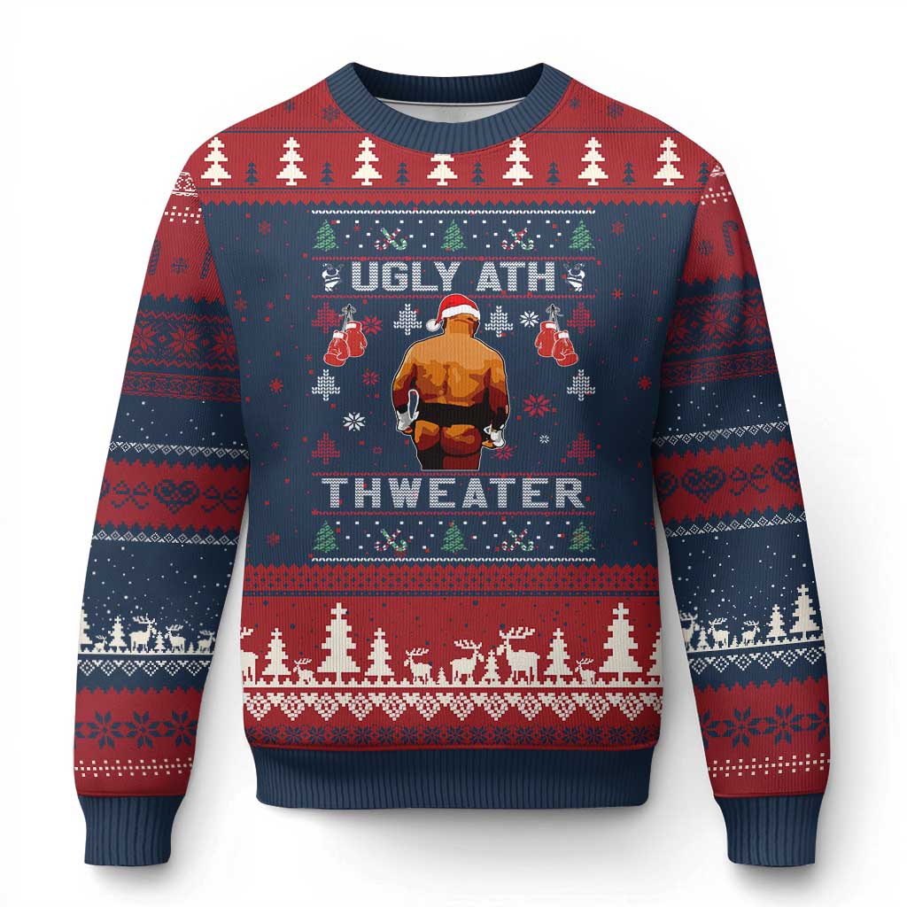 Funny Xmas Ugly Christmas Sweater Merry Chrithmith Ugly Ath Thweater Tyson - Wonder Print Shop