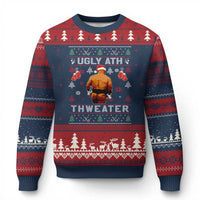 Funny Xmas Ugly Christmas Sweater Merry Chrithmith Ugly Ath Thweater Tyson - Wonder Print Shop