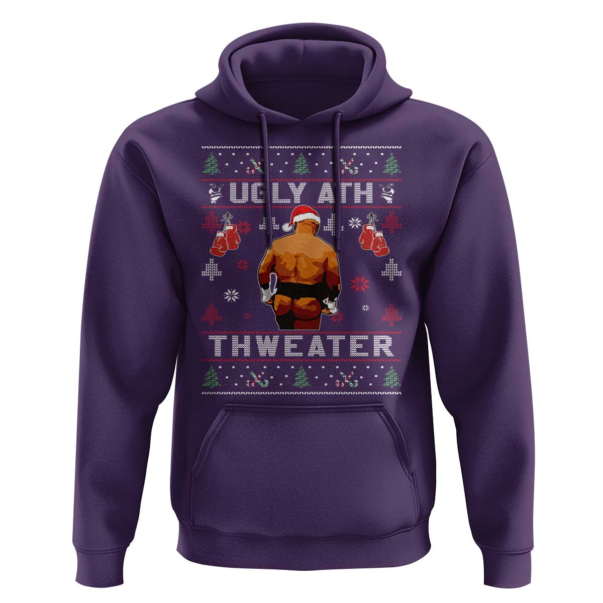 Funny Christmas Hoodie Merry Chrithmith Ugly Ath Thweater Tyson - Wonder Print Shop