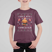 Funny Christmas T Shirt For Kid Merry Chrithmith Ugly Ath Thweater Tyson - Wonder Print Shop