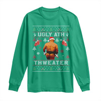 Funny Christmas Long Sleeve Shirt Merry Chrithmith Ugly Ath Thweater Tyson - Wonder Print Shop