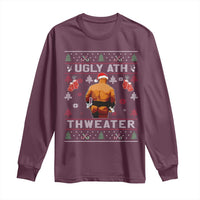 Funny Christmas Long Sleeve Shirt Merry Chrithmith Ugly Ath Thweater Tyson - Wonder Print Shop