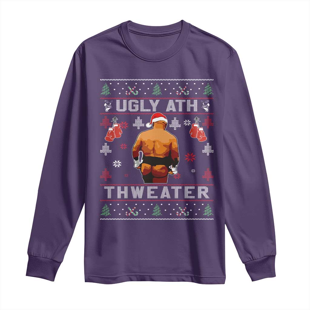 Funny Christmas Long Sleeve Shirt Merry Chrithmith Ugly Ath Thweater Tyson - Wonder Print Shop