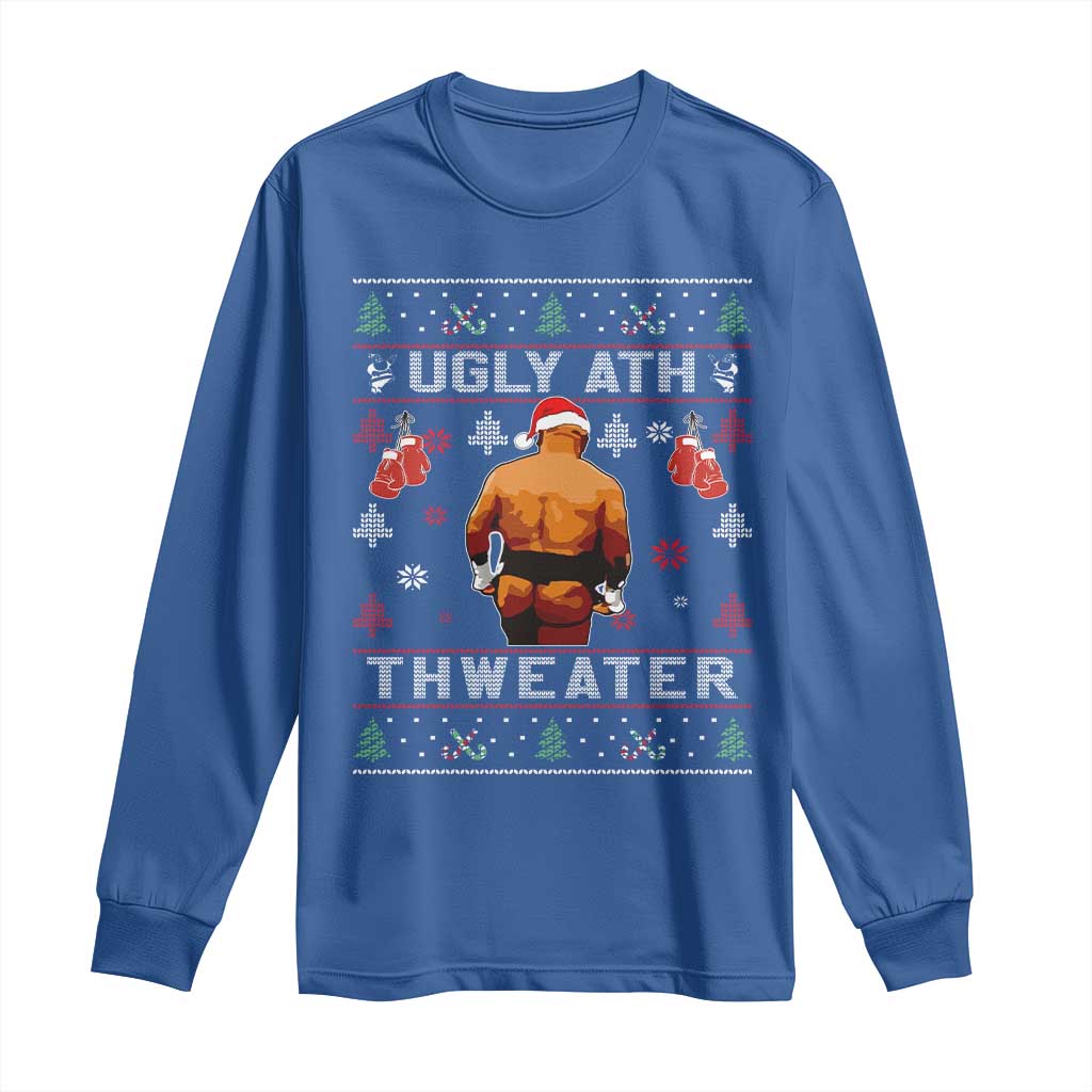 Funny Christmas Long Sleeve Shirt Merry Chrithmith Ugly Ath Thweater Tyson - Wonder Print Shop