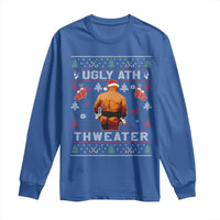 Funny Christmas Long Sleeve Shirt Merry Chrithmith Ugly Ath Thweater Tyson - Wonder Print Shop