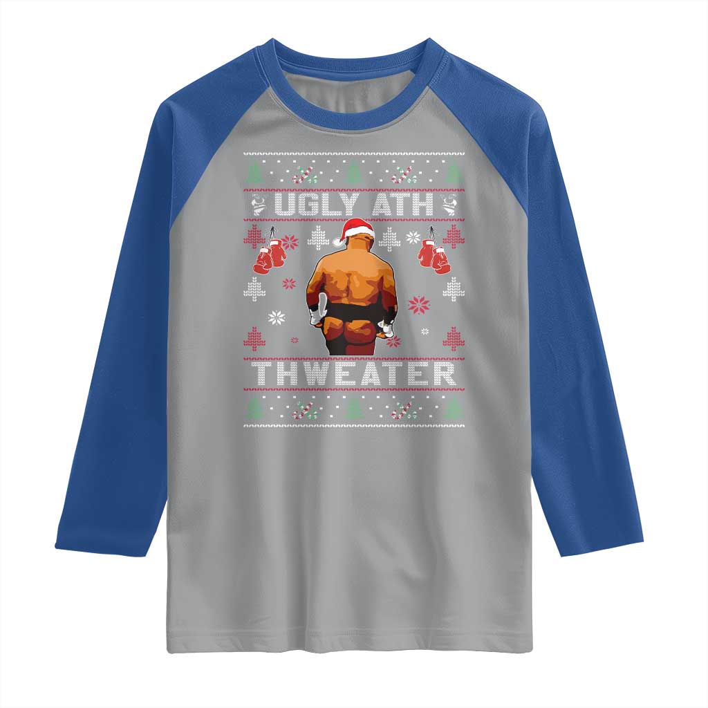 Funny Christmas Raglan Shirt Merry Chrithmith Ugly Ath Thweater Tyson - Wonder Print Shop