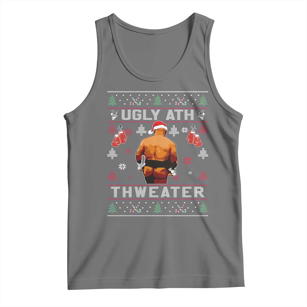 Funny Christmas Tank Top Merry Chrithmith Ugly Ath Thweater Tyson - Wonder Print Shop