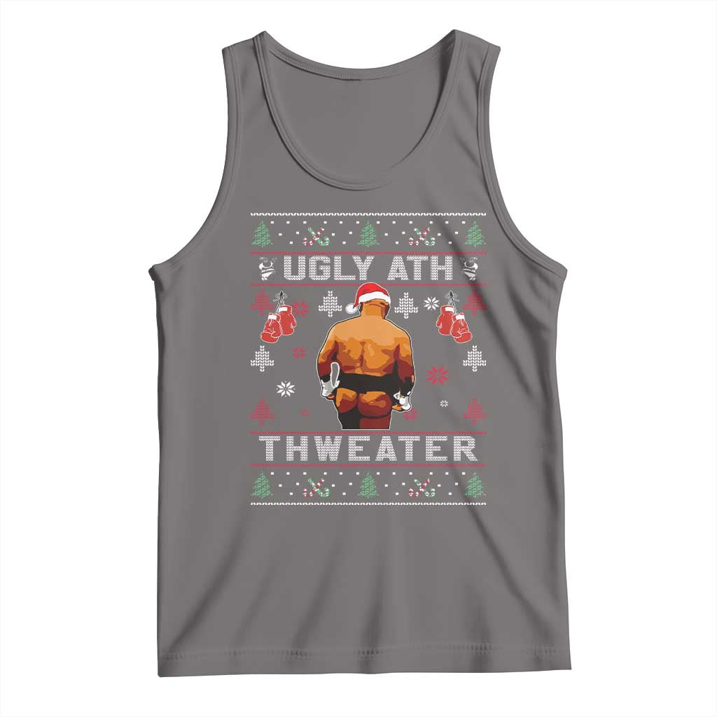 Funny Christmas Tank Top Merry Chrithmith Ugly Ath Thweater Tyson - Wonder Print Shop