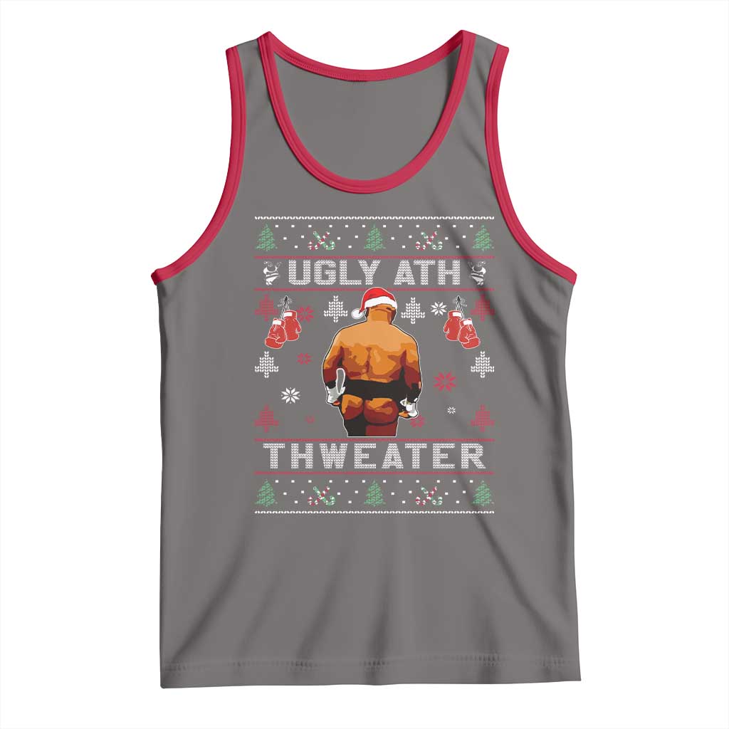 Funny Christmas Tank Top Merry Chrithmith Ugly Ath Thweater Tyson - Wonder Print Shop
