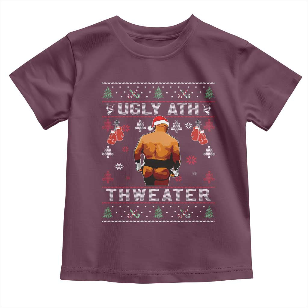 Funny Christmas Toddler T Shirt Merry Chrithmith Ugly Ath Thweater Tyson - Wonder Print Shop