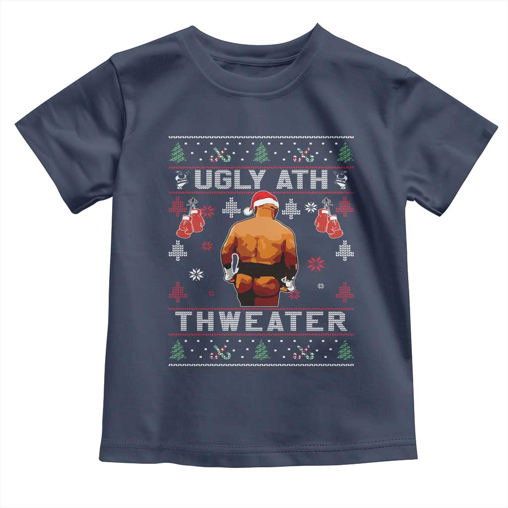 Funny Christmas Toddler T Shirt Merry Chrithmith Ugly Ath Thweater Tyson - Wonder Print Shop