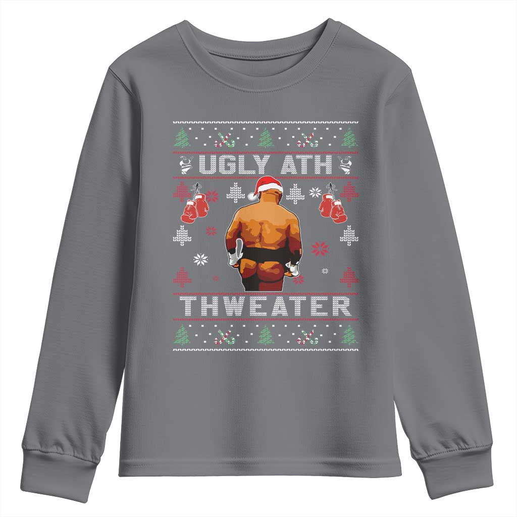 Funny Christmas Youth Sweatshirt Merry Chrithmith Ugly Ath Thweater Tyson - Wonder Print Shop