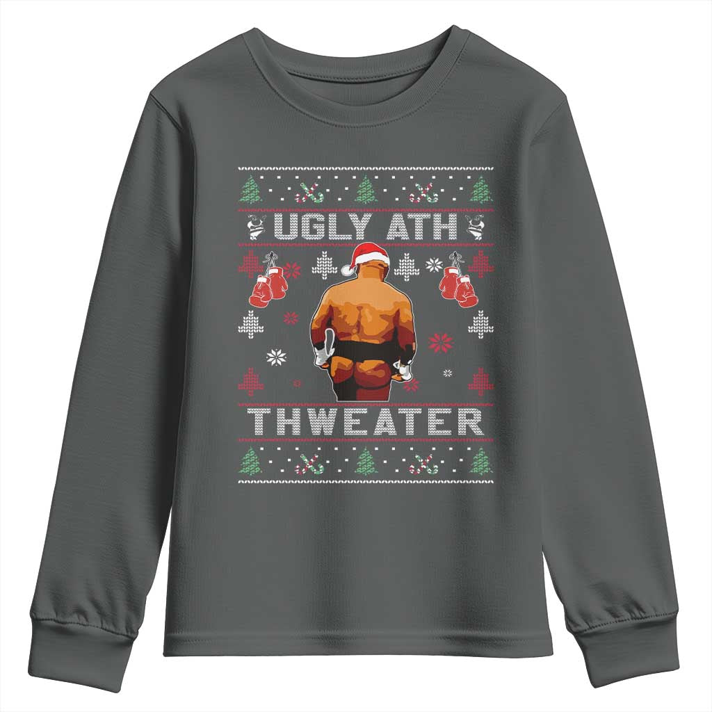 Funny Christmas Youth Sweatshirt Merry Chrithmith Ugly Ath Thweater Tyson - Wonder Print Shop