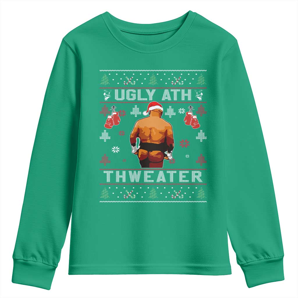 Funny Christmas Youth Sweatshirt Merry Chrithmith Ugly Ath Thweater Tyson - Wonder Print Shop
