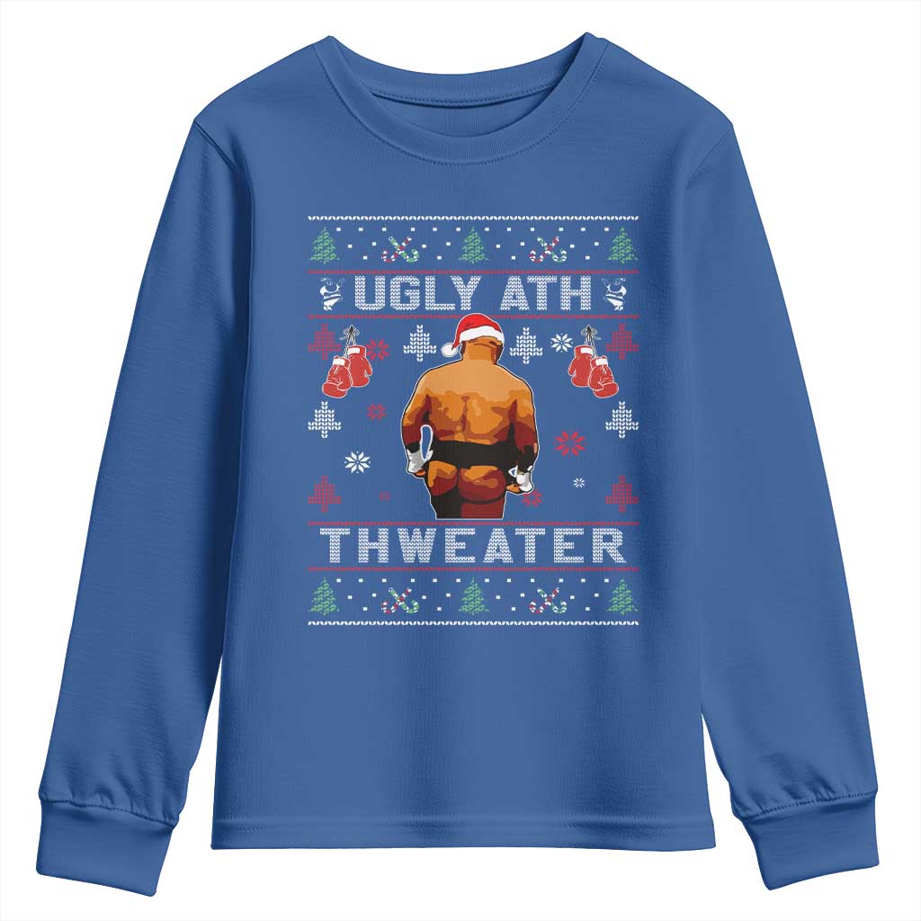 Funny Christmas Youth Sweatshirt Merry Chrithmith Ugly Ath Thweater Tyson - Wonder Print Shop