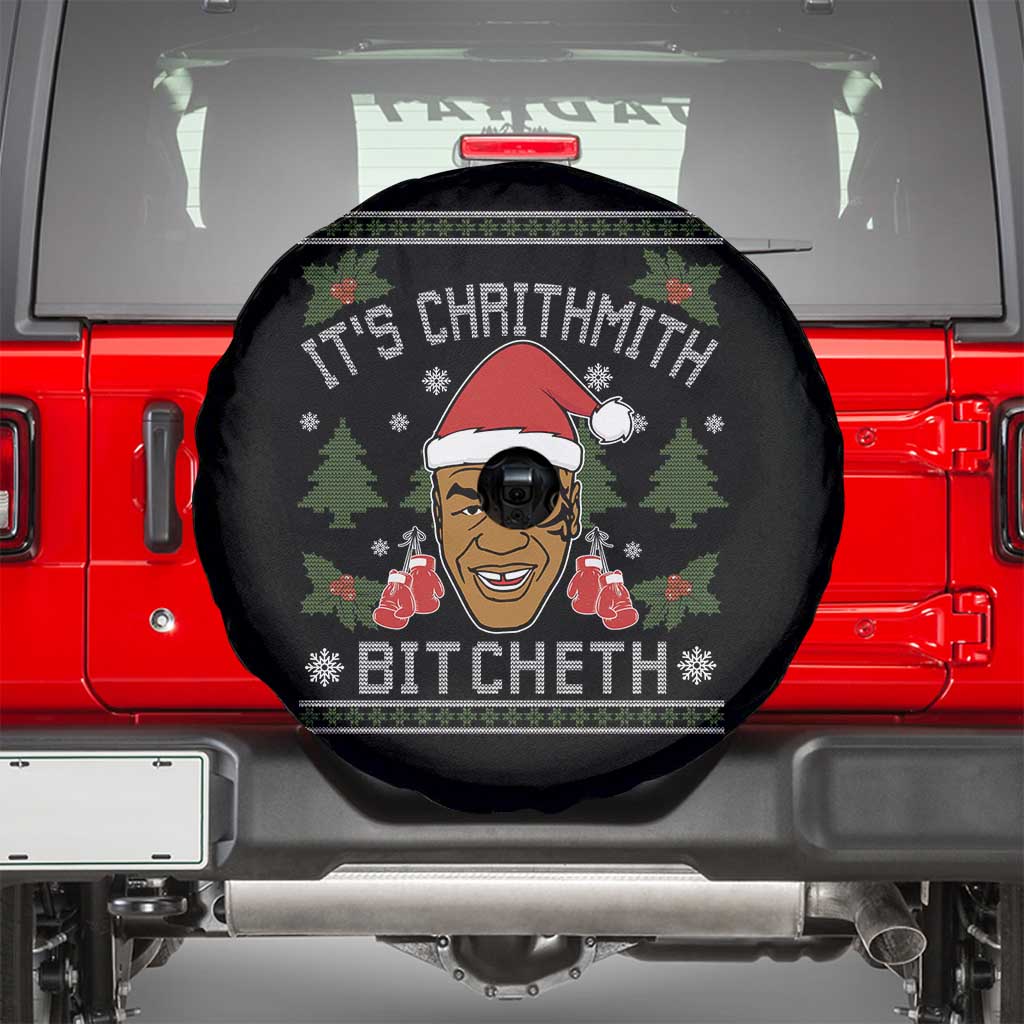 Funny Christmas Spare Tire Cover Merry Chrithmith Ath Thweater Tyson Professional Boxer Ugly Xmas - Wonder Print Shop