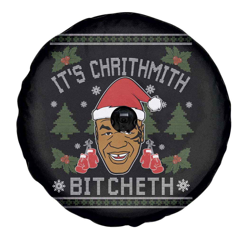 Funny Christmas Spare Tire Cover Merry Chrithmith Ath Thweater Tyson Professional Boxer Ugly Xmas - Wonder Print Shop