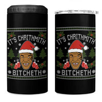 Funny Christmas 4 in 1 Can Cooler Tumbler Merry Chrithmith Ath Thweater Tyson Professional Boxer Ugly Xmas - Wonder Print Shop