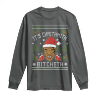 Funny Christmas Long Sleeve Shirt Merry Chrithmith Ath Thweater Tyson Professional Boxer Ugly Xmas - Wonder Print Shop