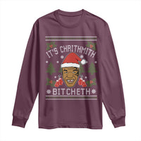 Funny Christmas Long Sleeve Shirt Merry Chrithmith Ath Thweater Tyson Professional Boxer Ugly Xmas - Wonder Print Shop