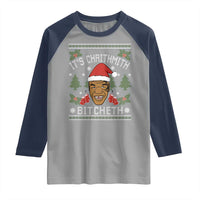 Funny Christmas Raglan Shirt Merry Chrithmith Ath Thweater Tyson Professional Boxer Ugly Xmas - Wonder Print Shop