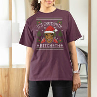 Funny Christmas T Shirt For Women Merry Chrithmith Ath Thweater Tyson Professional Boxer Ugly Xmas - Wonder Print Shop